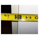 White Storage Cabinet with Open Shelves - 2-Door Base - ~70in Tall