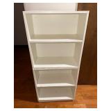 Bookcase - White Wood Freestanding 2-Shelf (Lot of 2)