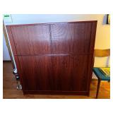 Danish Rosewood Tambour Door Cabinet Highboard - Mid-Century Modern, Made in Denmark