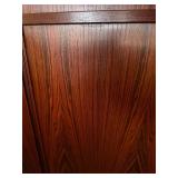 Danish Rosewood Tambour Door Cabinet Highboard - Mid-Century Modern, Made in Denmark