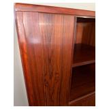 Danish Rosewood Tambour Door Cabinet Highboard - Mid-Century Modern, Made in Denmark