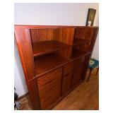 Danish Rosewood Tambour Door Cabinet Highboard - Mid-Century Modern, Made in Denmark