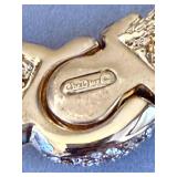 Christian Dior Gold-Tone Pavé Crystal Center Necklace