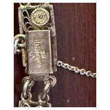 Leskovar 835 Silver Screw-Back Earrings, Filigree Necklace & Bracelet