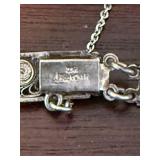 Leskovar 835 Silver Screw-Back Earrings, Filigree Necklace & Bracelet