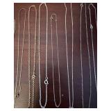 Silver & Gold Necklace Chains - Assorted Lengths