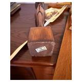 Vintage Honduras 1957 Crucifix & Philippines Praying Figure - Wooden Religious Carvings