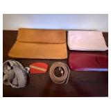 Vintage Leather Attache Case - Belt, Scarves, Gloves & Pouch