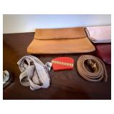 Vintage Leather Attache Case - Belt, Scarves, Gloves & Pouch