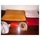 Vintage Leather Attache Case - Belt, Scarves, Gloves & Pouch