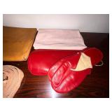 Vintage Leather Attache Case - Belt, Scarves, Gloves & Pouch