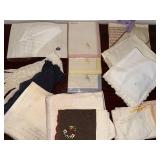 Handkerchiefs - Vintage Hand-Embroidered Collection with Lace Edges, Assorted