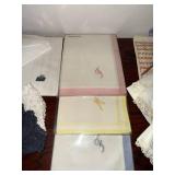 Handkerchiefs - Vintage Hand-Embroidered Collection with Lace Edges, Assorted