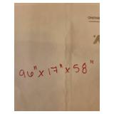 Vintage Walnut Bookcase Cabinet with Glass Doors - Key Included