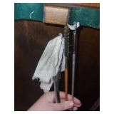 Vintage Gun Cleaning Kit - 4 Rods, Brushes, Patches & Leather Case