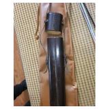 Vintage Gun Cleaning Kit - 4 Rods, Brushes, Patches & Leather Case