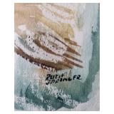 White Oak Gallery Framed Watercolor Birds Painting