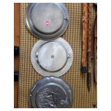 Pewter Tin Plates - Hunter, Deer & Bodensee Scene (Handwerks-Siegel) (Lot of 3)