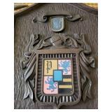 Pfender Coat of Arms Shield Wall Plaque - Crest with Lions