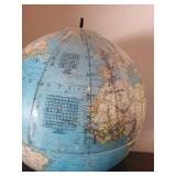 Miller Electric Co World Globe Lamp on Black Stand with Inline Switch