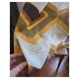 Drapery - Vintage Custom Made, 4 Panels, Geometric Retro Print