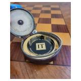 Institute of Technology IT Medallion - University of Minnesota Round Brass with Leather Case