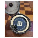 Institute of Technology IT Medallion - University of Minnesota Round Brass with Leather Case