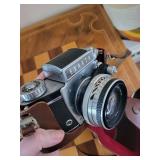 Exakta Varex IIb 35mm SLR - 50mm Lens - Made in Germany - Leather Case