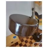 OMI Brown Desk Lamp with Adjustable Arm and Circular Shade