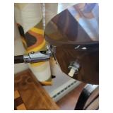 OMI Brown Desk Lamp with Adjustable Arm and Circular Shade