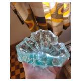 Glass Bowl ash tray Ruffled Edge