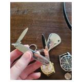 Vintage Watches Lot - Armitron WR330FT, Zehut Calendar, Sicura Diver, Gold Dress Watch (Lot of 4)