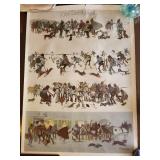 A. Roeseler Die Treibjagd - Vintage German Hunting Prints (Lot of 2)