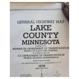 Lake County Minnesota General Highway Map 1979 (Basic Data 1976)