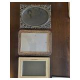 Metal Picture Frames - Vintage Assorted Rectangular & Oval Styles