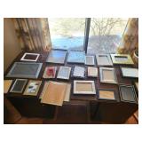Assorted Picture Frames - Mixed Sizes & Finishes for Wall & Table Decor