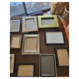 Assorted Picture Frames - Mixed Sizes & Finishes for Wall & Table Decor
