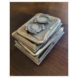 Assorted Silver-Tone Ornate Photo Frames - Rectangular, Octagonal & Novelty Shapes