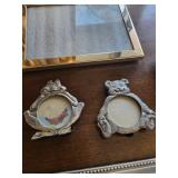 Assorted Silver-Tone Ornate Photo Frames - Rectangular, Octagonal & Novelty Shapes