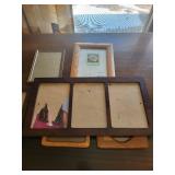 Assorted Wooden Picture Frames - Mixed Sizes, Rectangular & Oval Openings