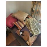 Decorative Throw Pillows - Brown/Beige Tones with Geometric & Floral Prints