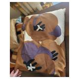 Decorative Throw Pillows - Brown/Beige Tones with Geometric & Floral Prints