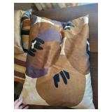 Decorative Throw Pillows - Brown/Beige Tones with Geometric & Floral Prints