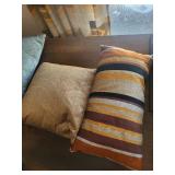 Decorative Throw Pillows - Brown/Beige Tones with Geometric & Floral Prints