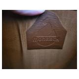 Monarch Leather Attache Case - Vintage Brown Briefcase with Brass Lock