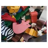 Assorted Wooden Animal Shapes - Colorful Kids