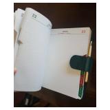 Agenda 1968 - Vintage Italian Leather-Bound Diary/Calendar (2 Volumes)