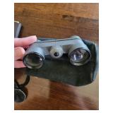 Handy Lady Pocket Binoculars w/ Case & Sharp EL-340 ELSI Mate Calculator