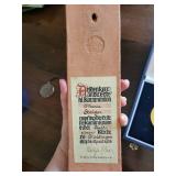 Hl. Christophorus Statuette & Krizik Medal & June 1993 Medallion Set in Blue Box