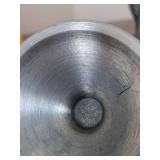 Pewter Tankard with Lid & 4 Hunting Scene Goblets - Ornate Relief Set, Vintage Collectible